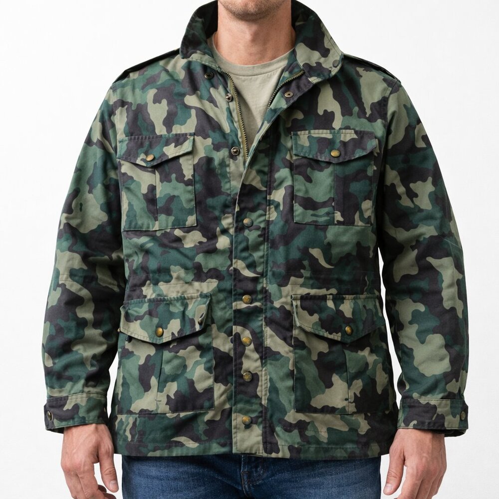 Vintage 1994 Canadian Army Garrison Camo Jacket Field Coat Large (41 Chest)